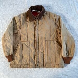 VTG 70s Walls Blizzard Pruf Insulated Duck Jacket Work Outdoor Barn Chore 2X